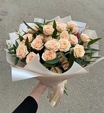 Букет Кремовые розы Латте в Межгорье
