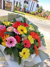 Букет цветов из:  Герберы #REPLACE_PRED# Межгорье